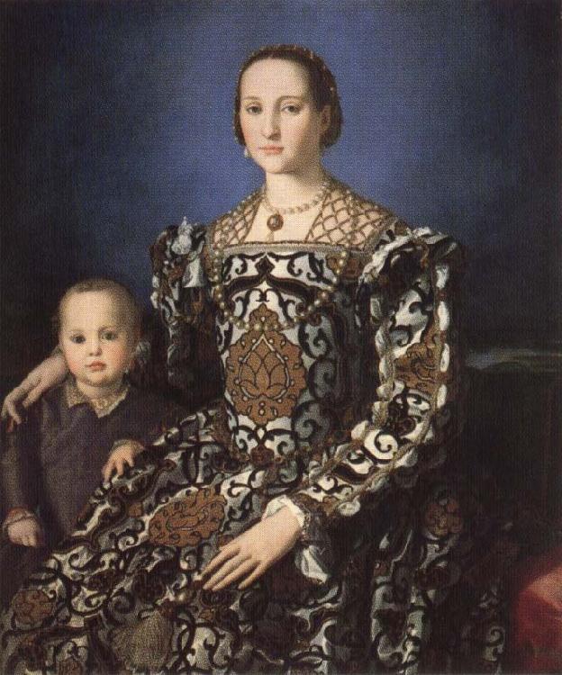 Agnolo Bronzino Portrait of Eleonora of Toledo with Her Son Giovanni de'Medici France oil painting art